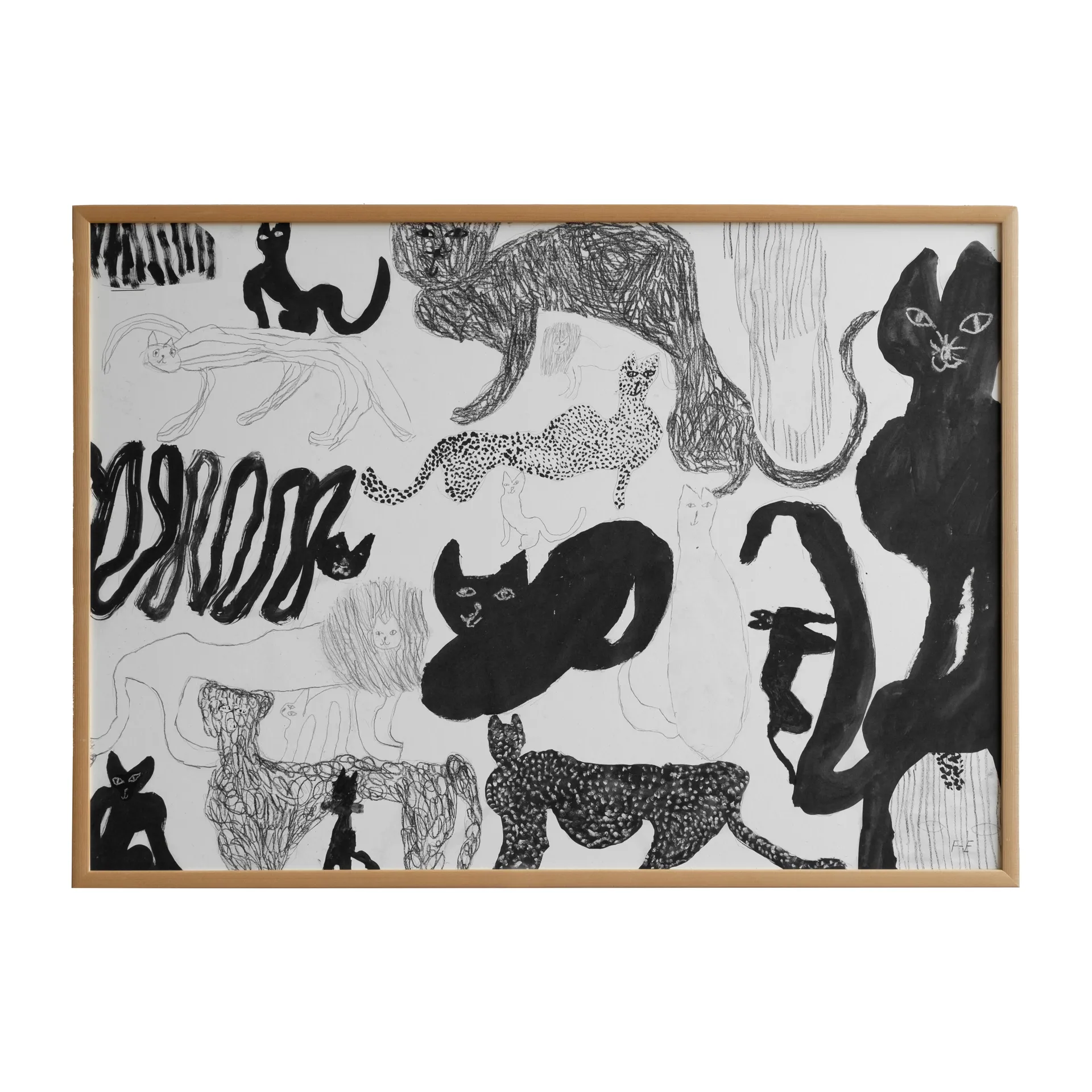 Cats póster, 50x70 cm Fine Little Day