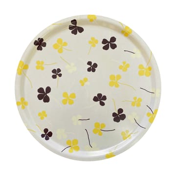 Clover bandeja Ø38 cm - Branco-amarelo - Fine Little Day
