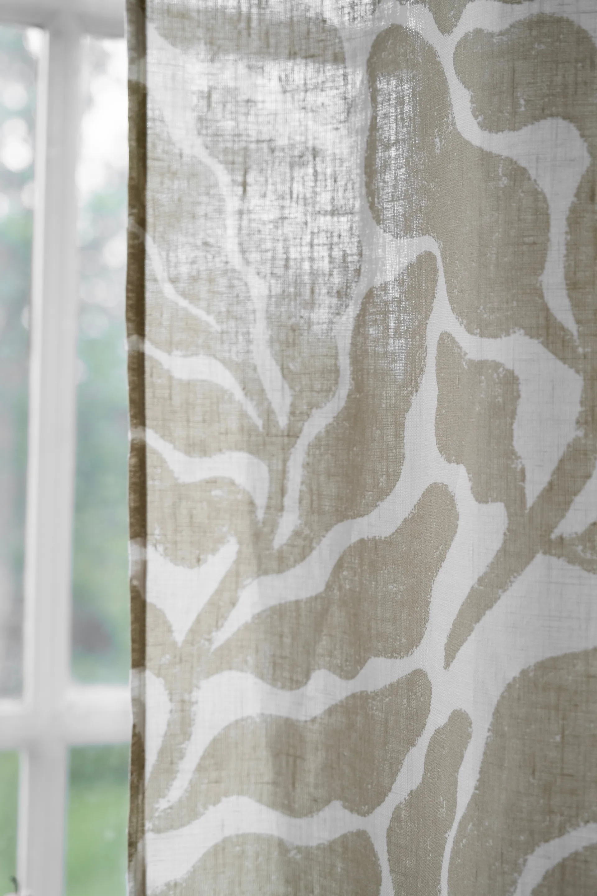 Cortina Leaves 147x250 cm, Sand Fine Little Day