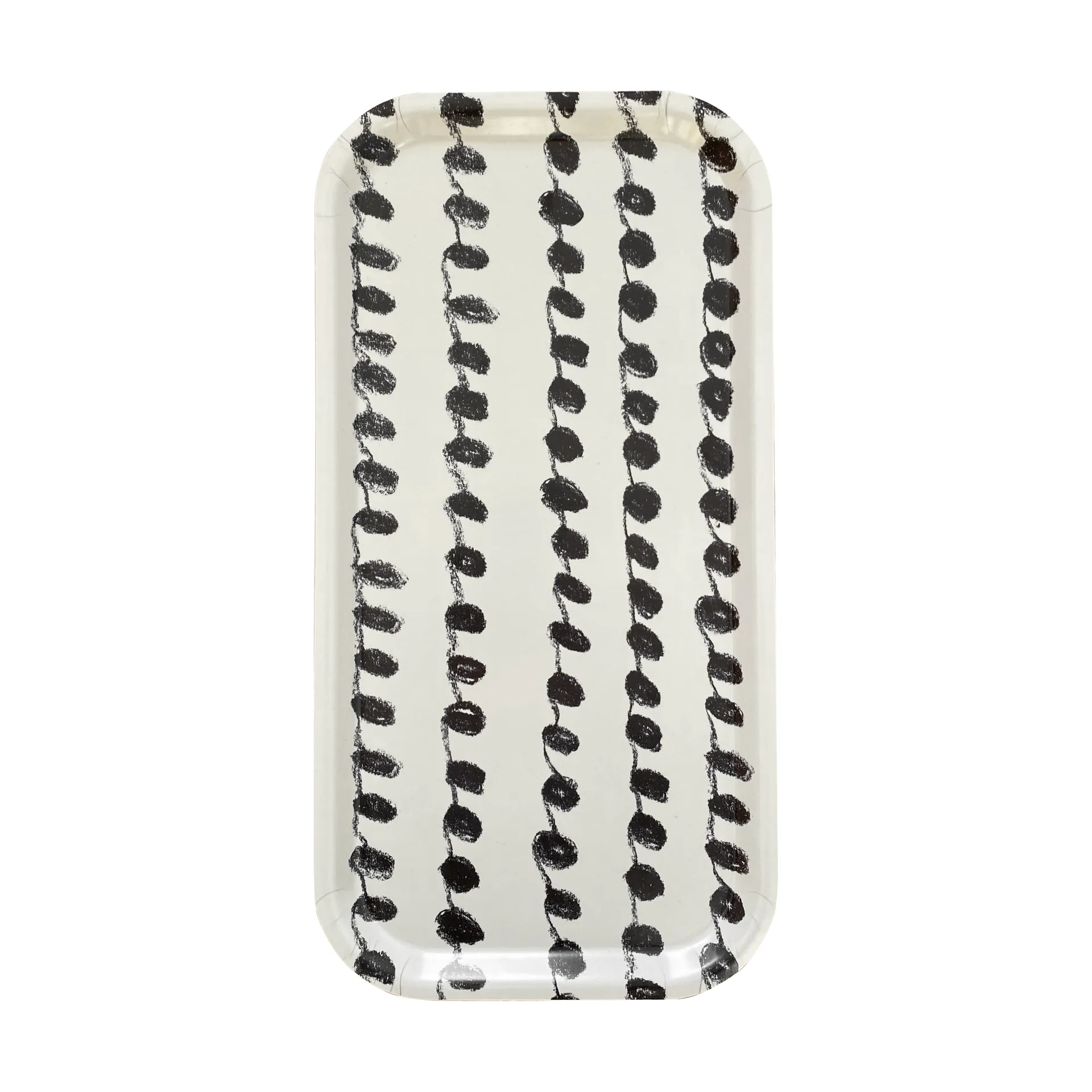 Dot bandeja 22x43 cm, Preto-branco Fine Little Day
