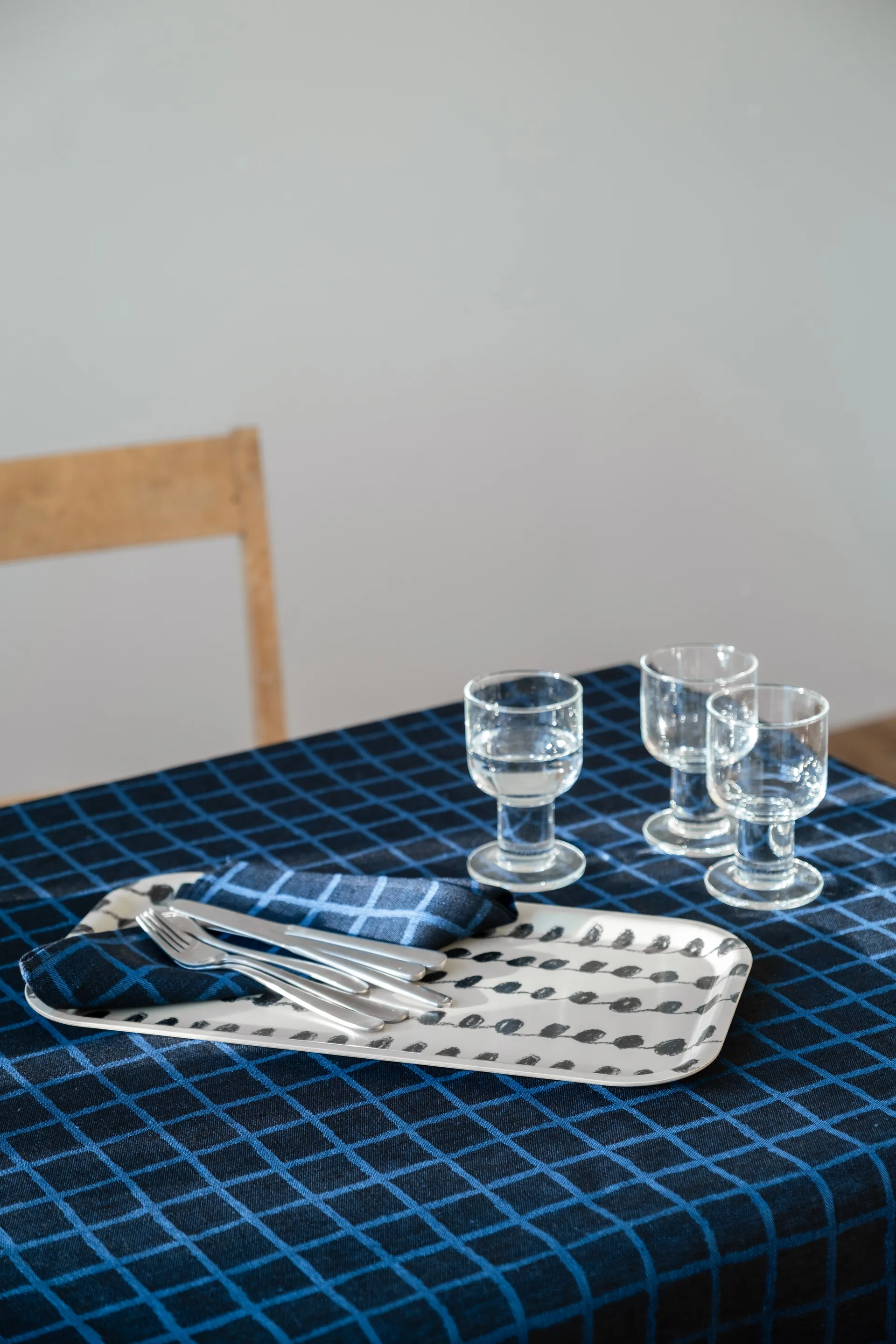 Dot bandeja 22x43 cm, Preto-branco Fine Little Day