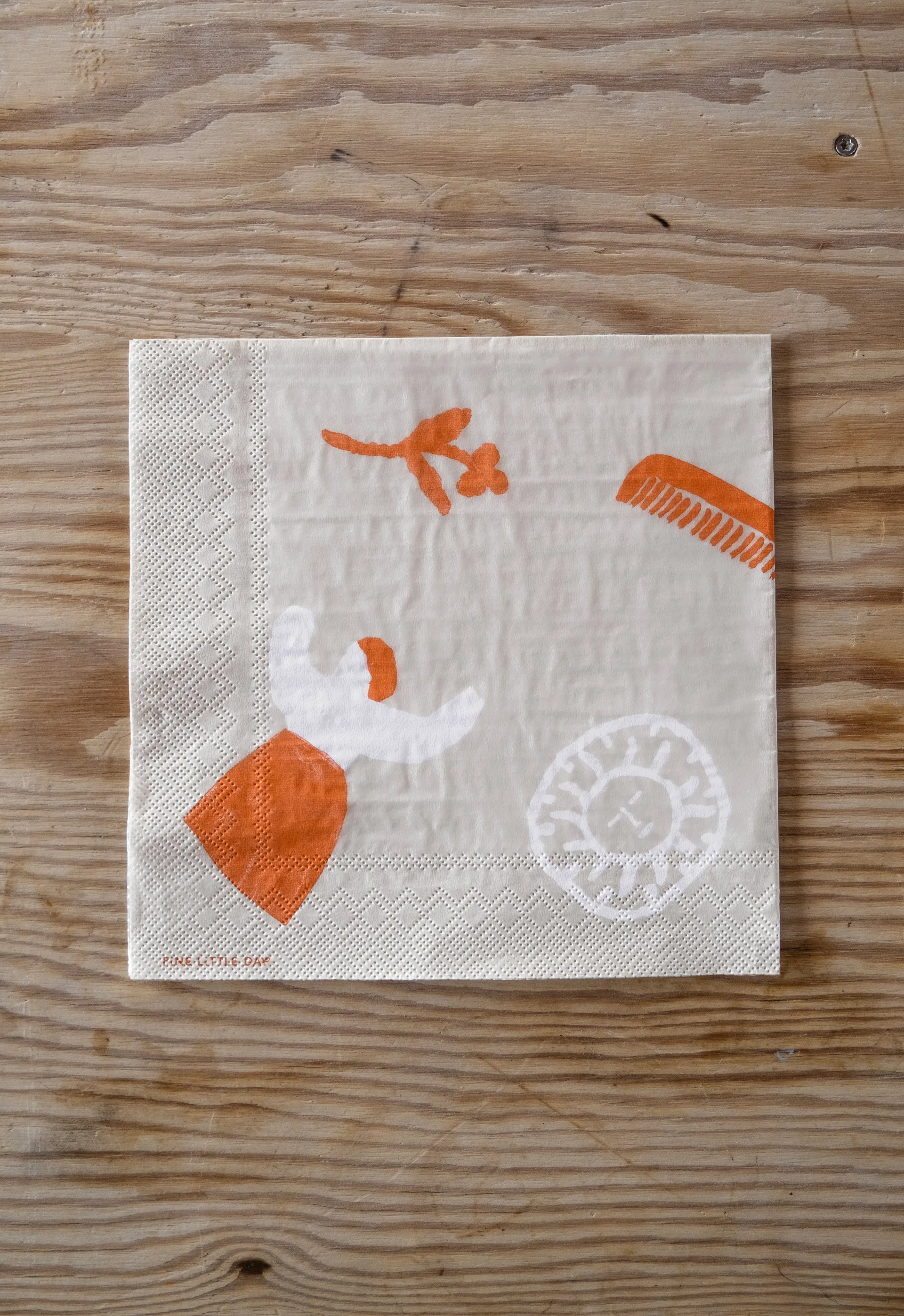 Figures guardanapo 20 un., Bege-vermelho Fine Little Day