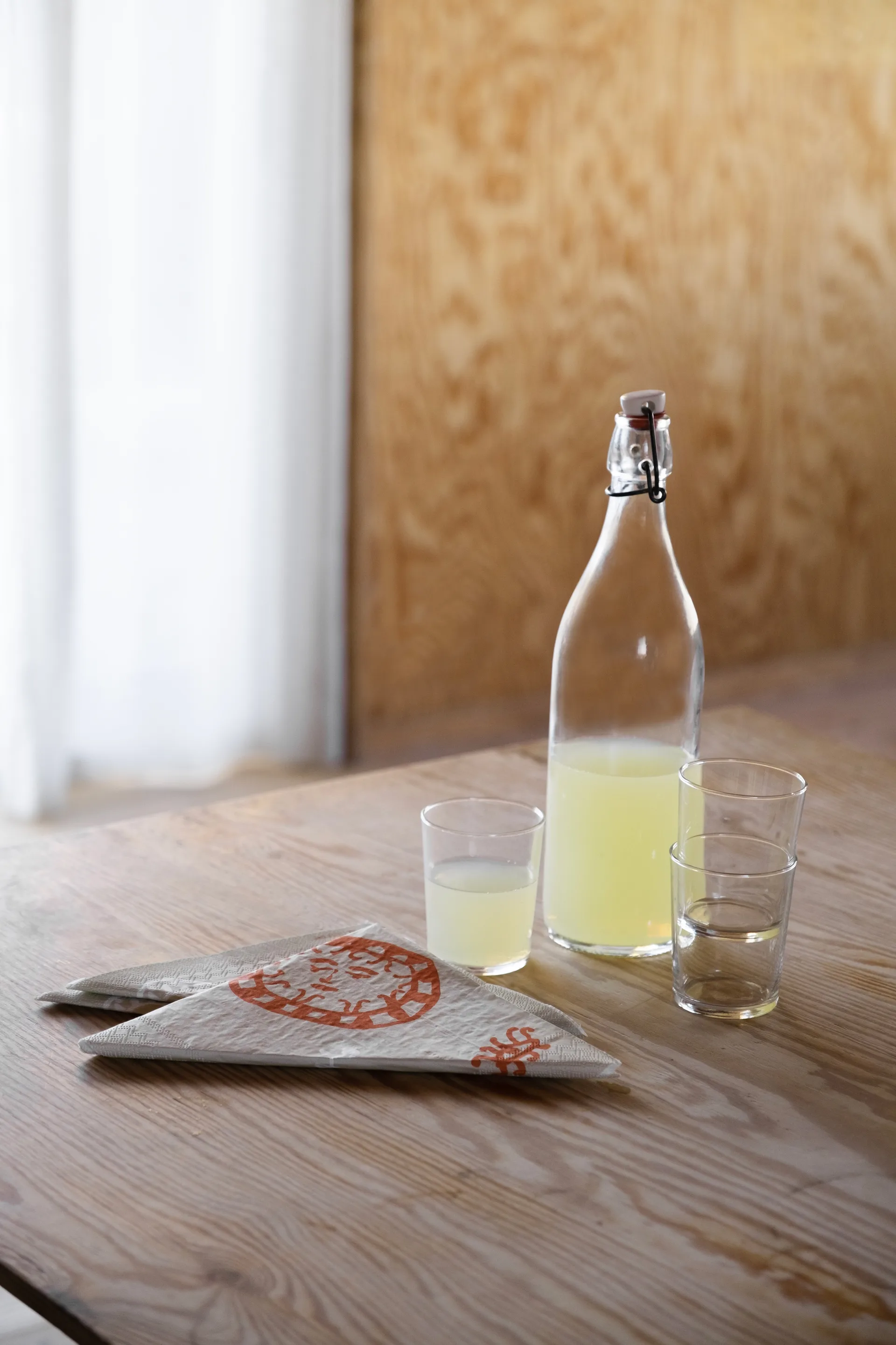 Figures guardanapo 20 un., Bege-vermelho Fine Little Day