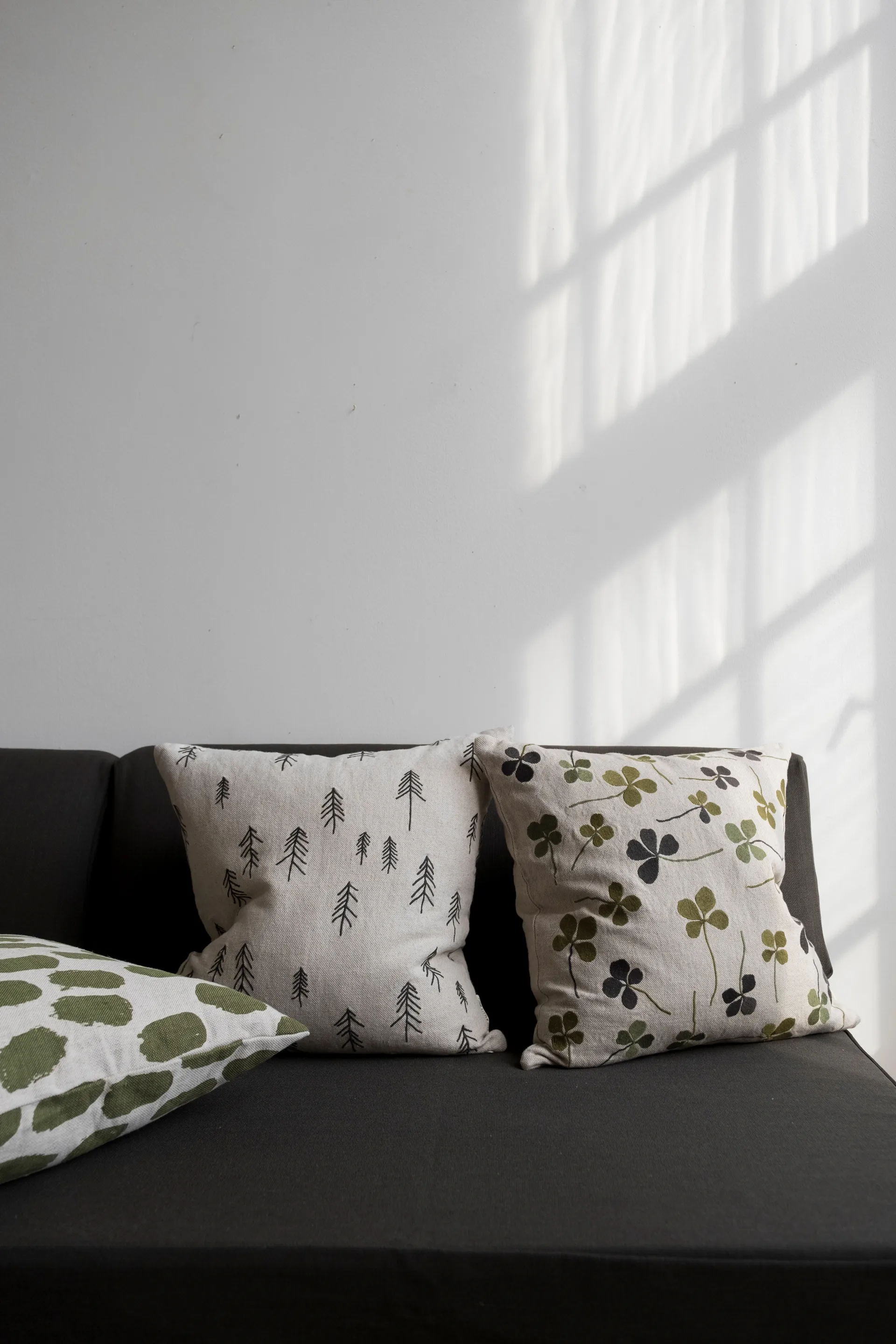 Fronha Clover 48x48 cm, Verde-natureza Fine Little Day