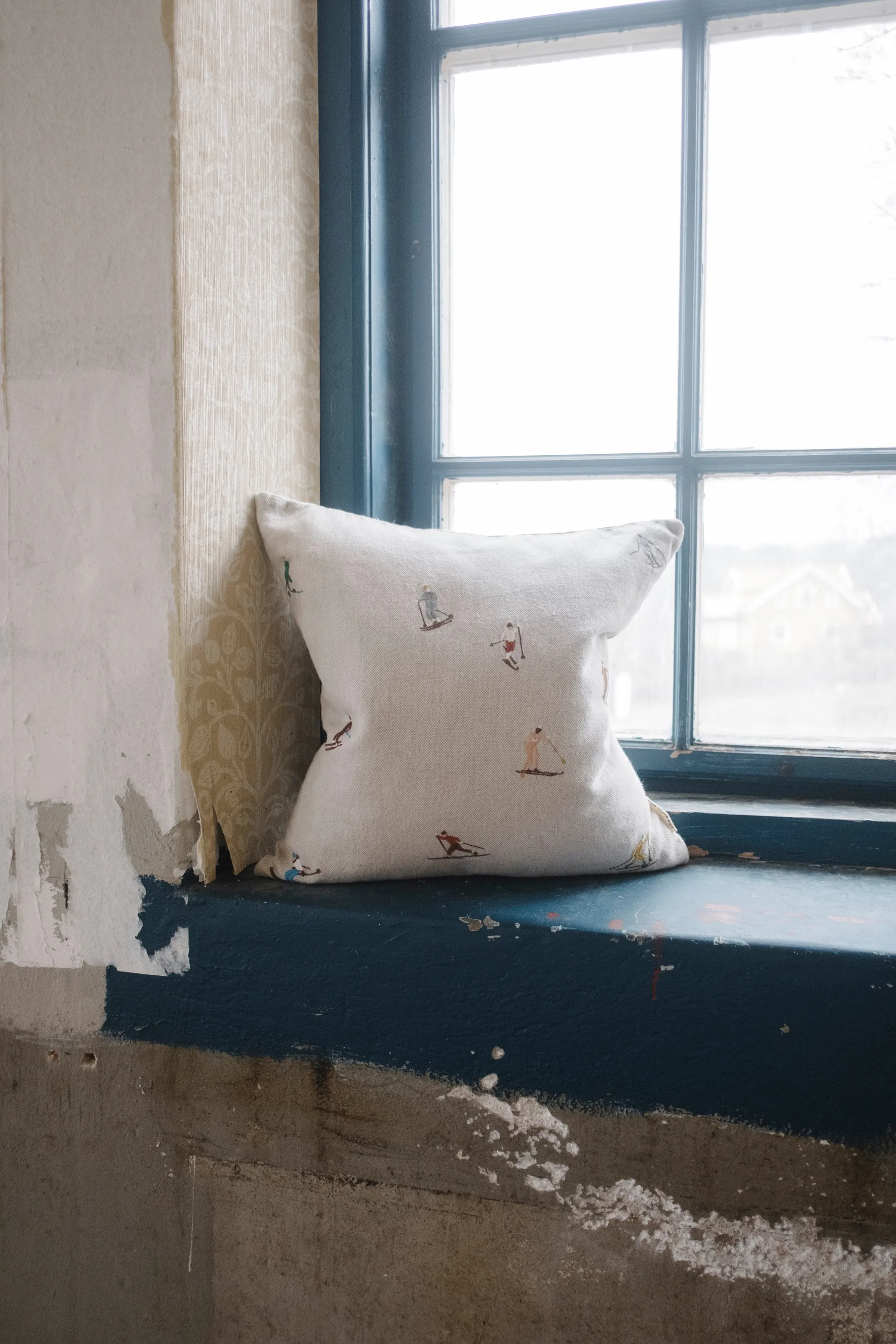 Fronha Skiers 48x48 cm, Natur Fine Little Day