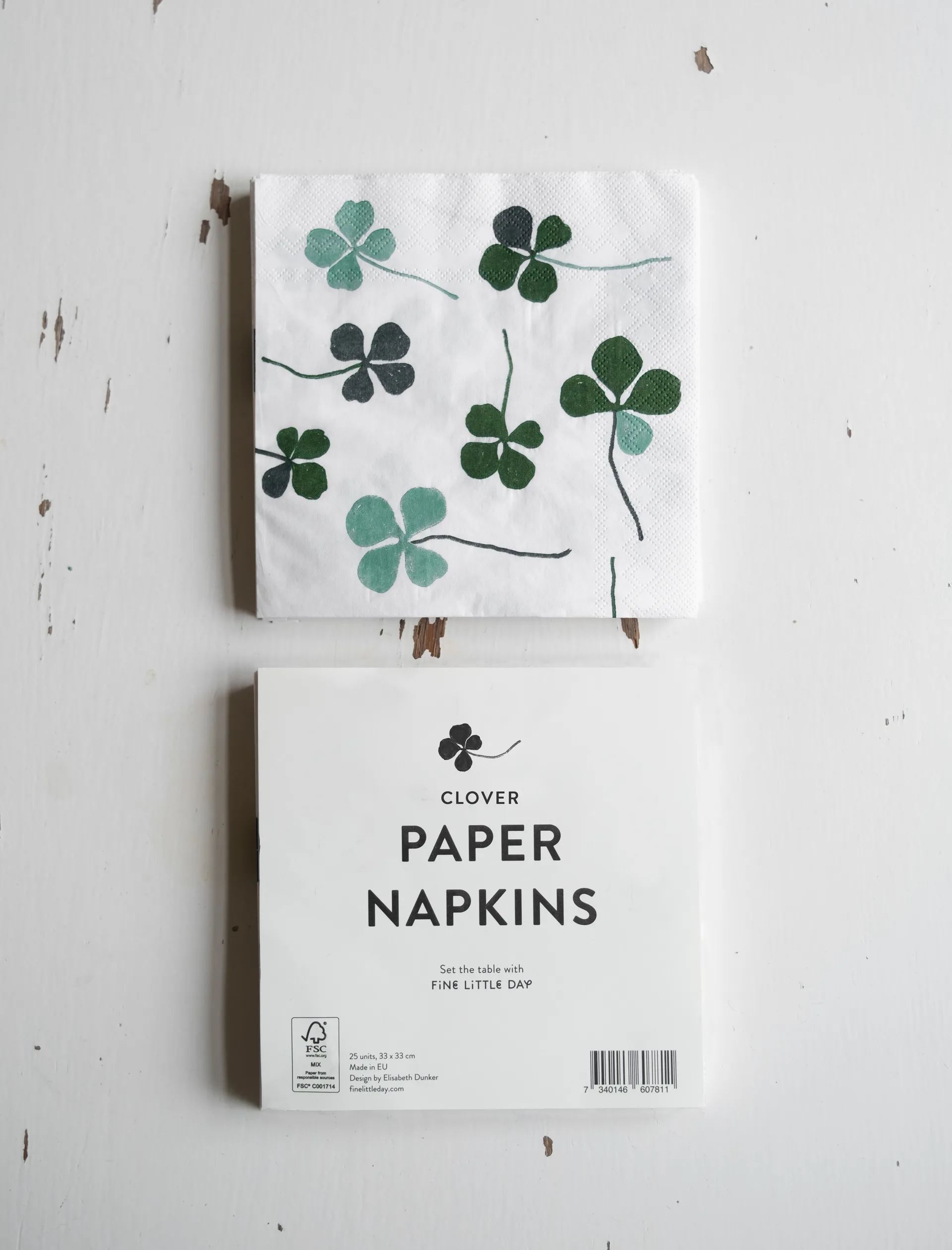 Guardanapo Clover 25 un., White-green Fine Little Day
