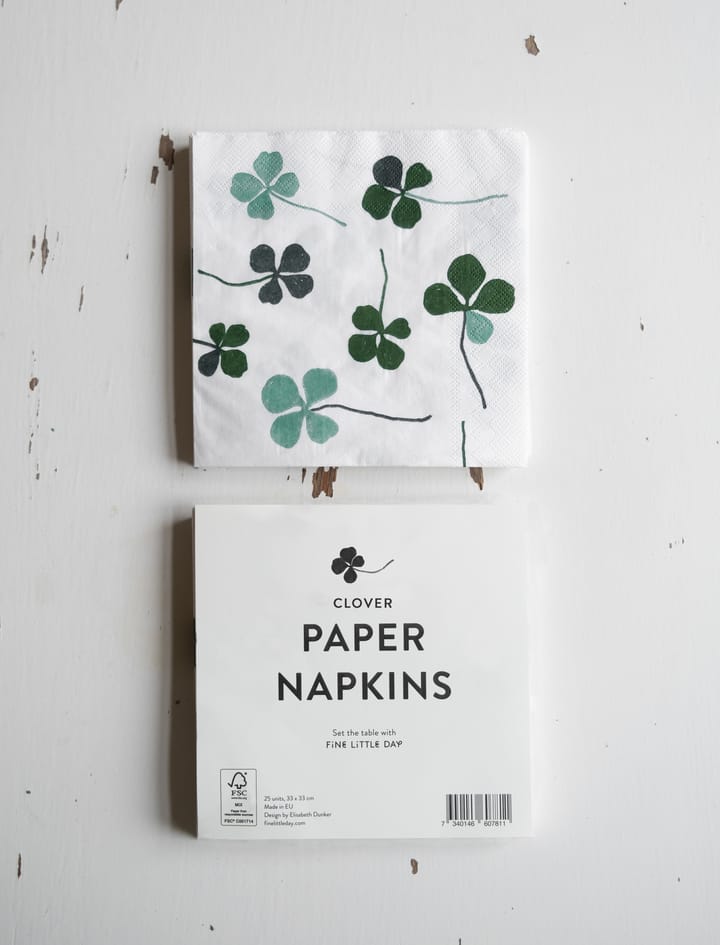 Guardanapo Clover 25 un., White-green Fine Little Day
