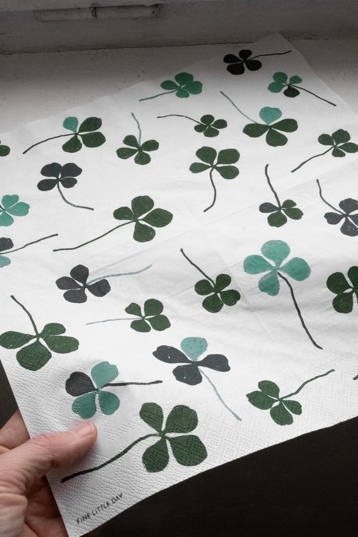 Guardanapo Clover 25 un., White-green Fine Little Day