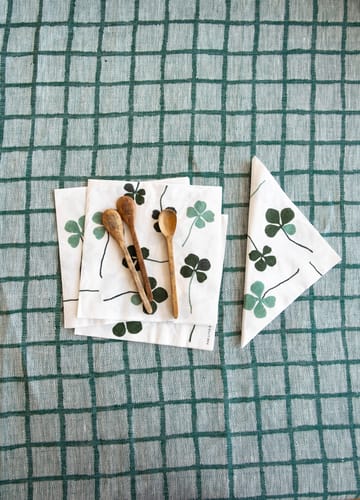 Guardanapo Clover 25 un. - White-green - Fine Little Day