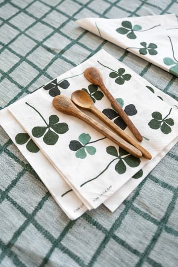 Guardanapo Clover 25 un. - White-green - Fine Little Day