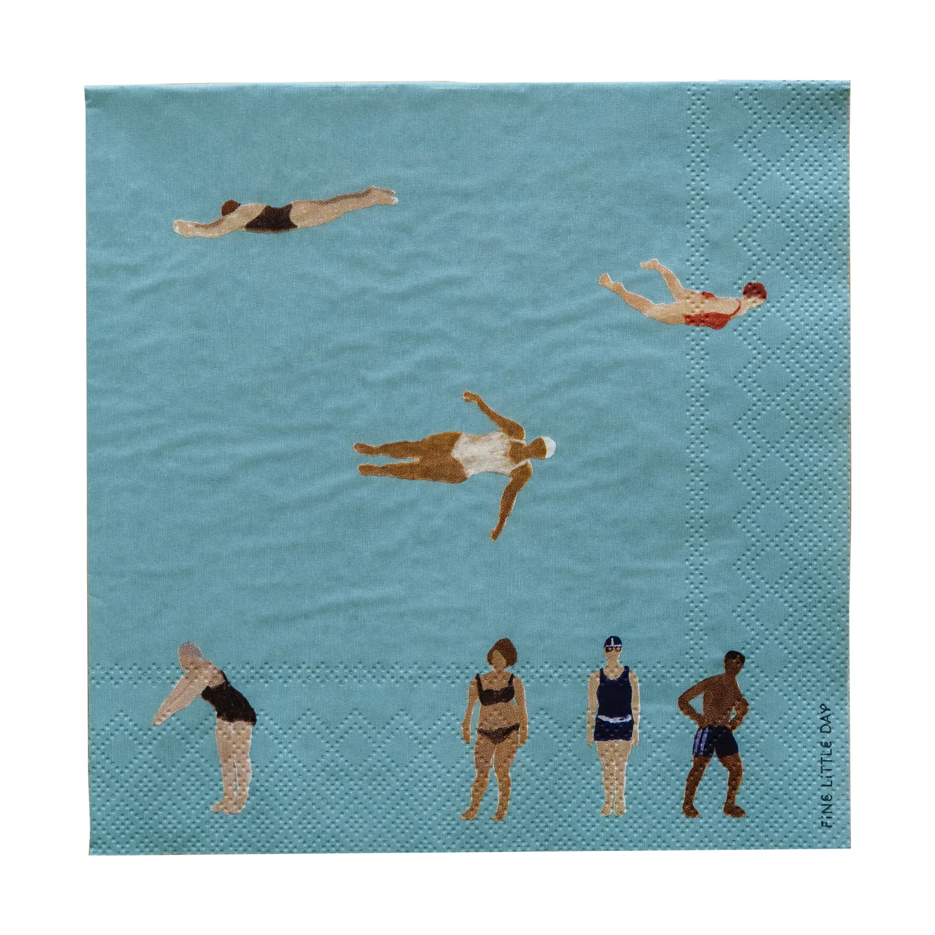 Guardanapo de papel Swimmers 33x33 cm 25-unid., Multicolor Fine Little Day