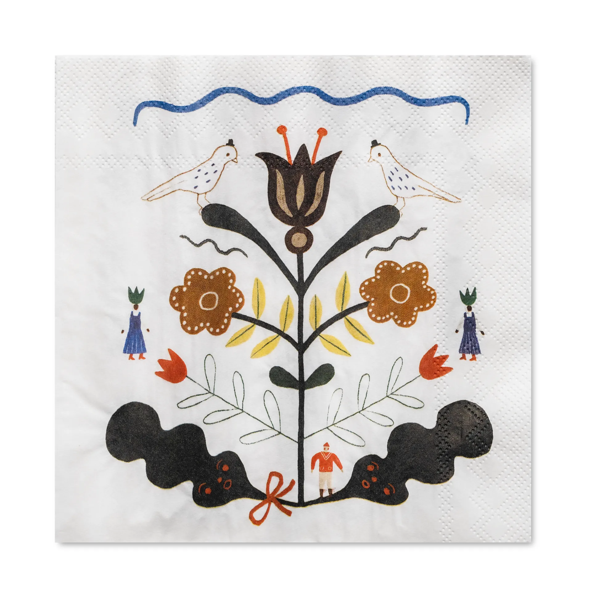 Guardanapo Kurbits 33x33 cm 25-unidades , branco-multi  Fine Little Day