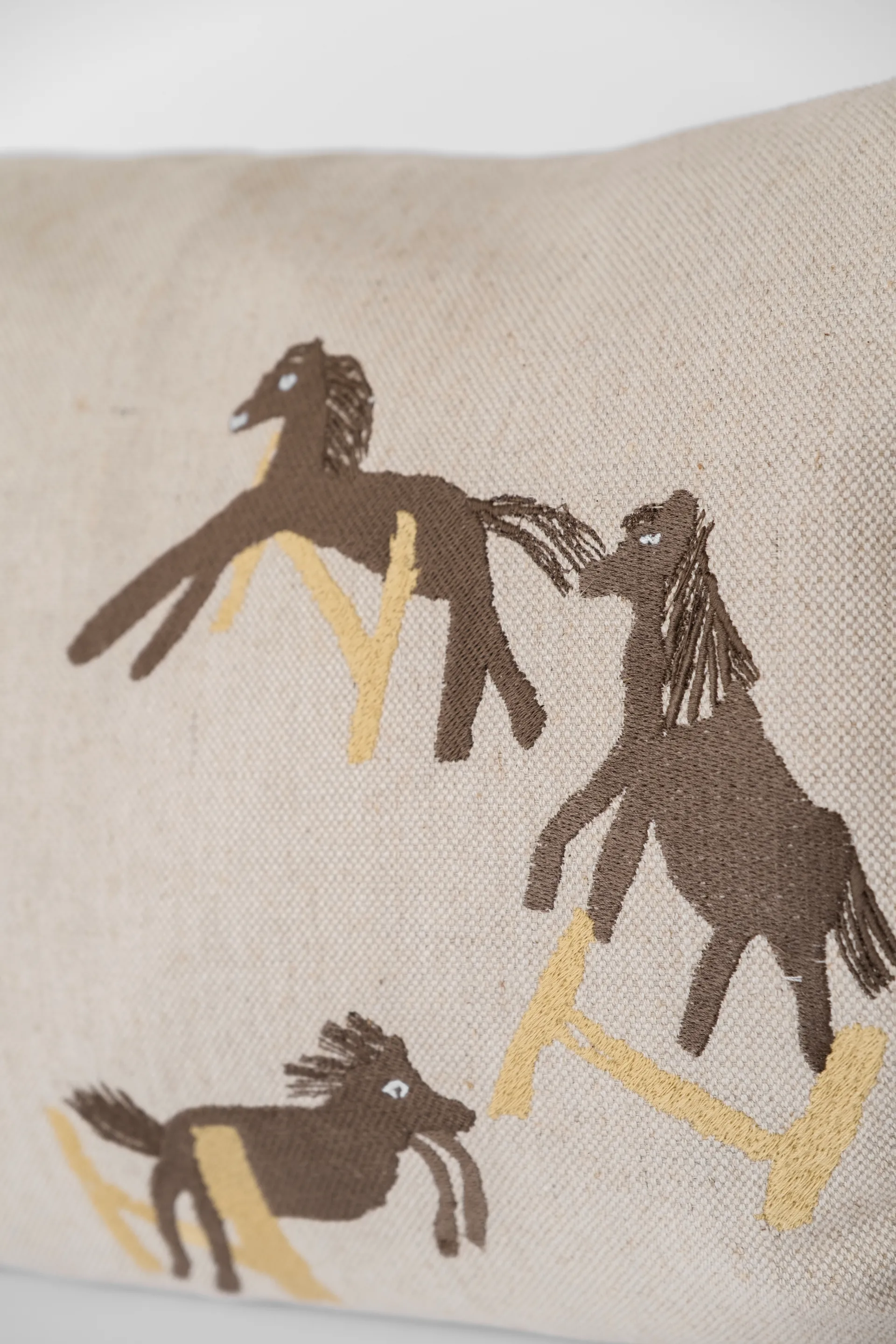 Jumping horse capa de almofada 38x58 cm, Natural Fine Little Day