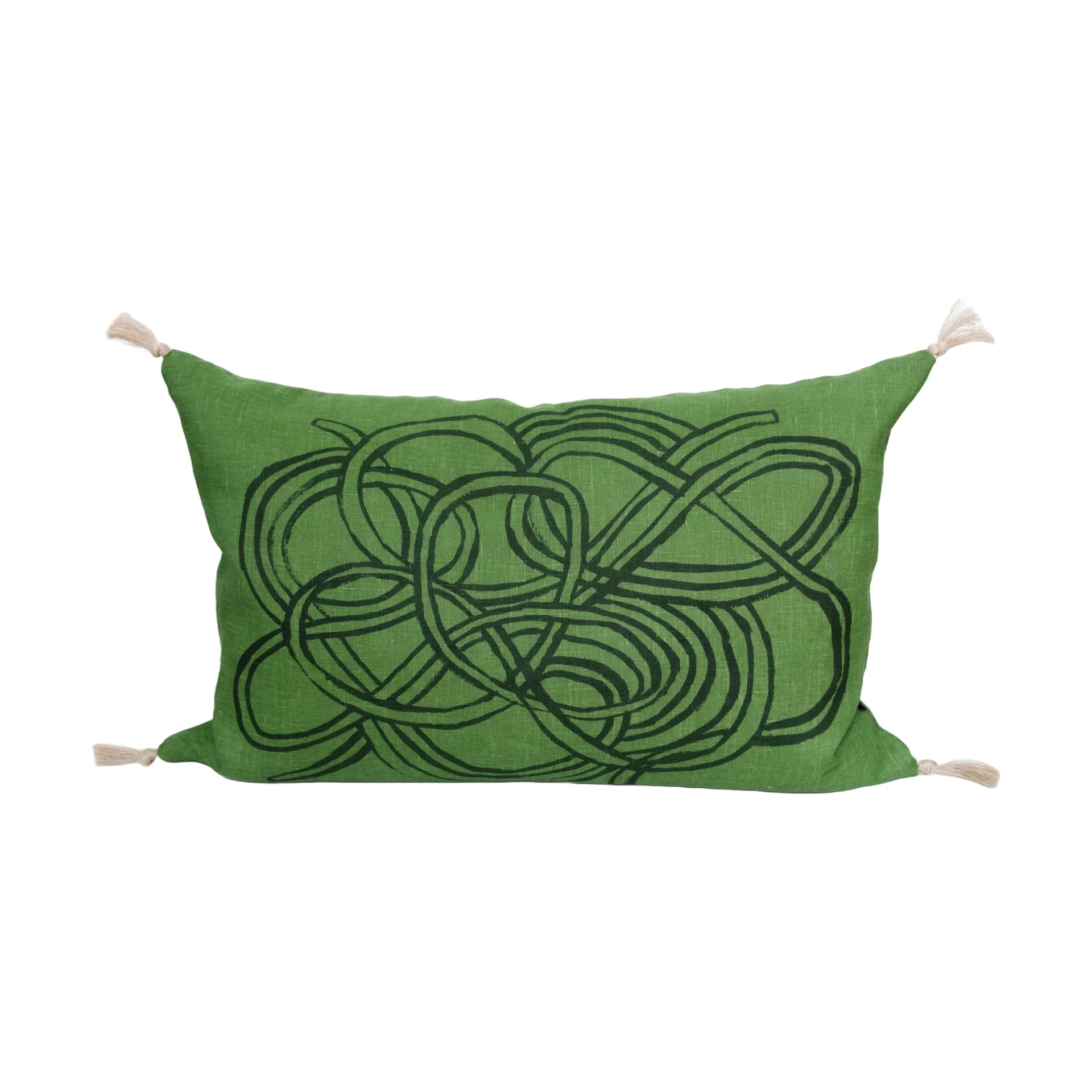 Knutar capa de almofada 38x58 cm, Verde Fine Little Day