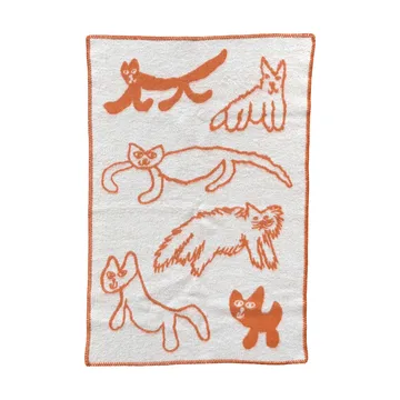 Manta de lã Cats - Laranja, 65x95 cm - Fine Little Day