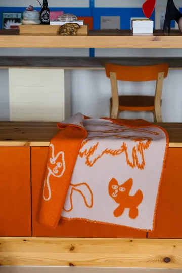 Manta de lã Cats - Laranja, 65x95 cm - Fine Little Day