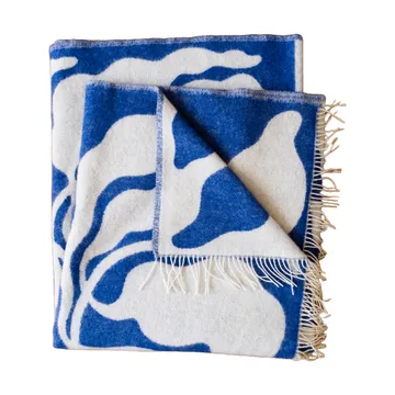 Manta Leaves 130x220 cm - Blue-white - Fine Little Day