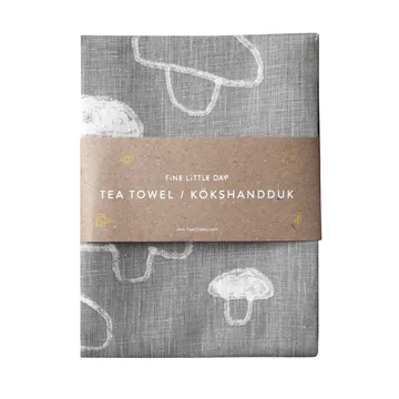 Pano de cozinha Mushroom linen - cinza - Fine Little Day