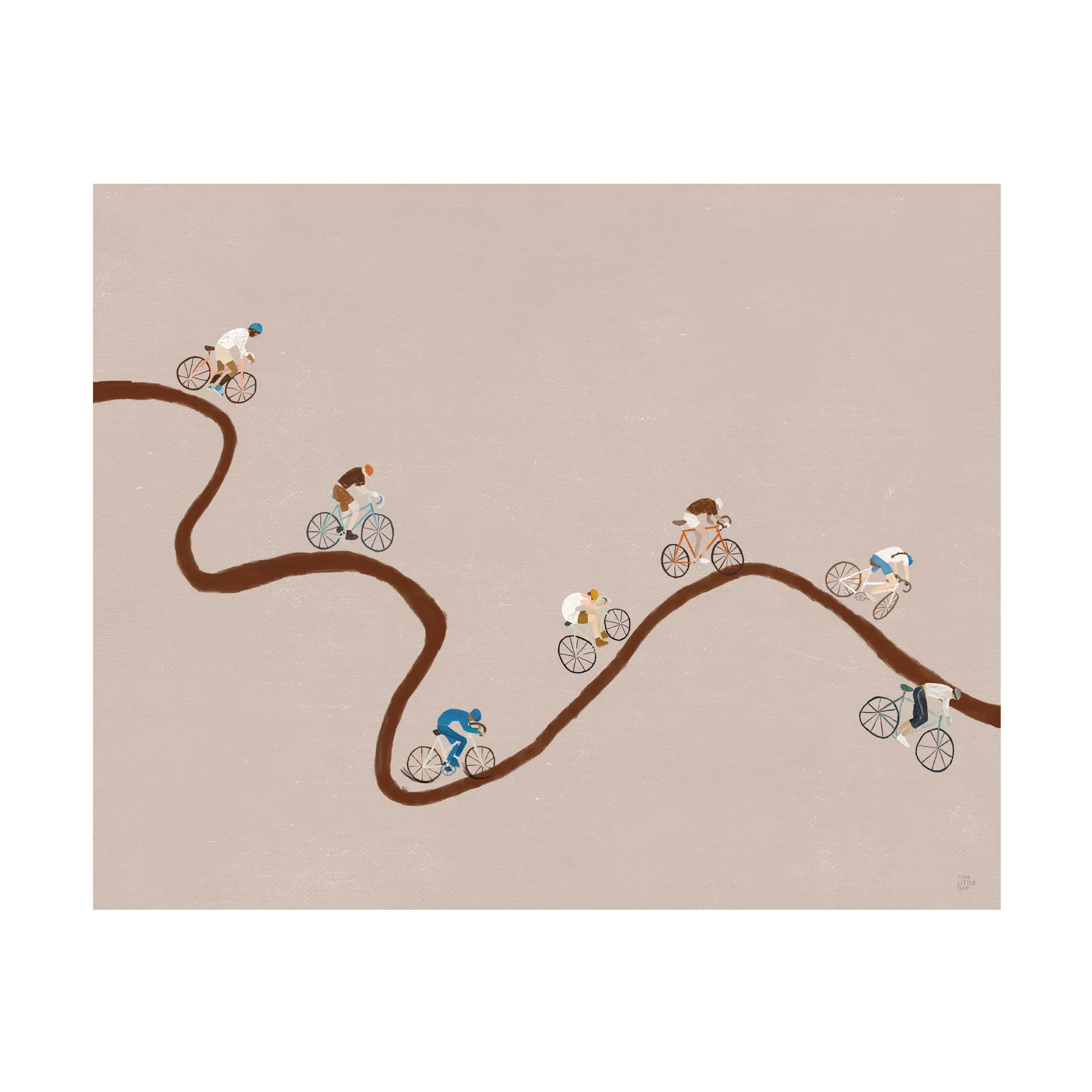 Póster Giro, Beige, 50x40 cm Fine Little Day