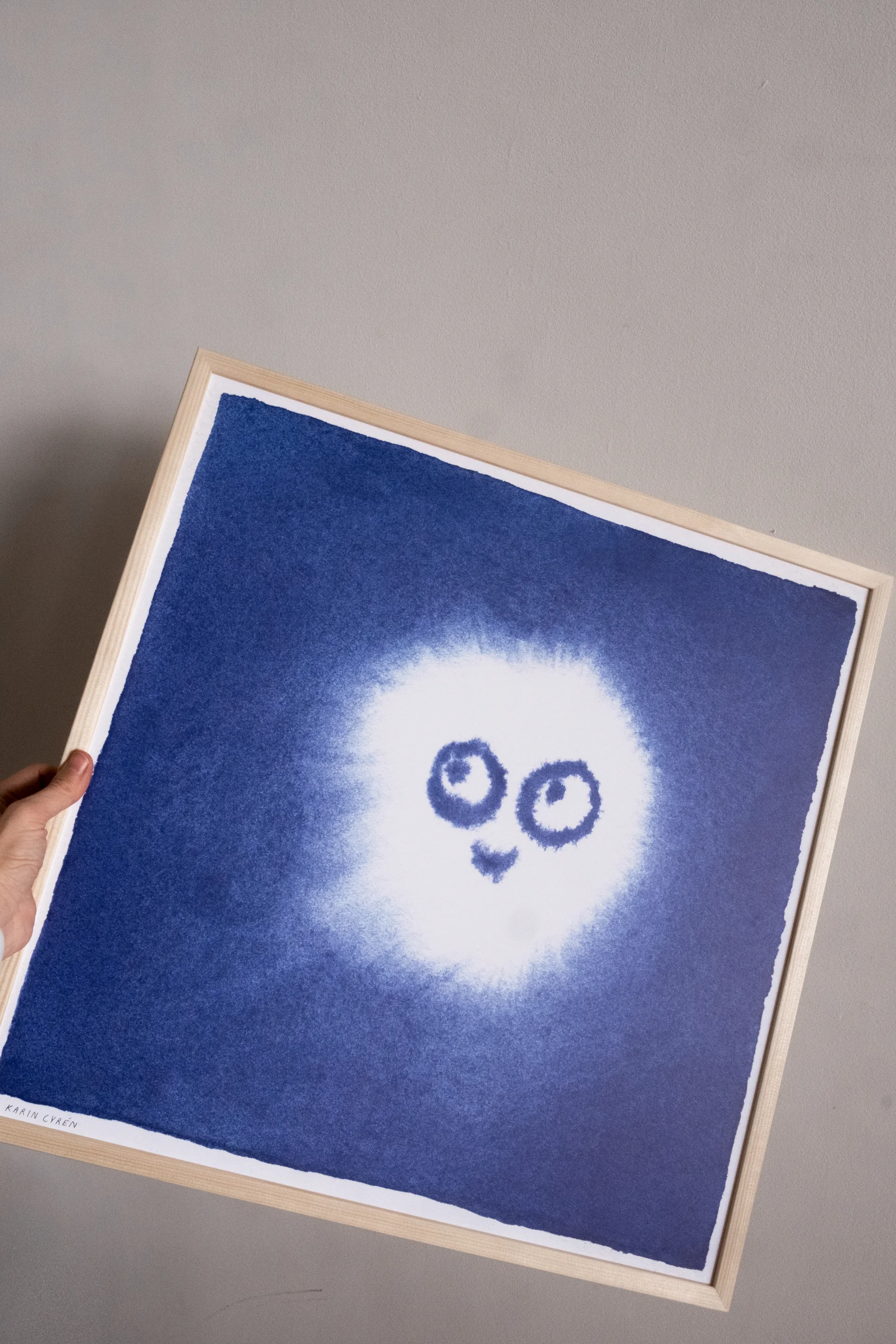 Póster Tufs 50x50 cm, Blue-white Fine Little Day