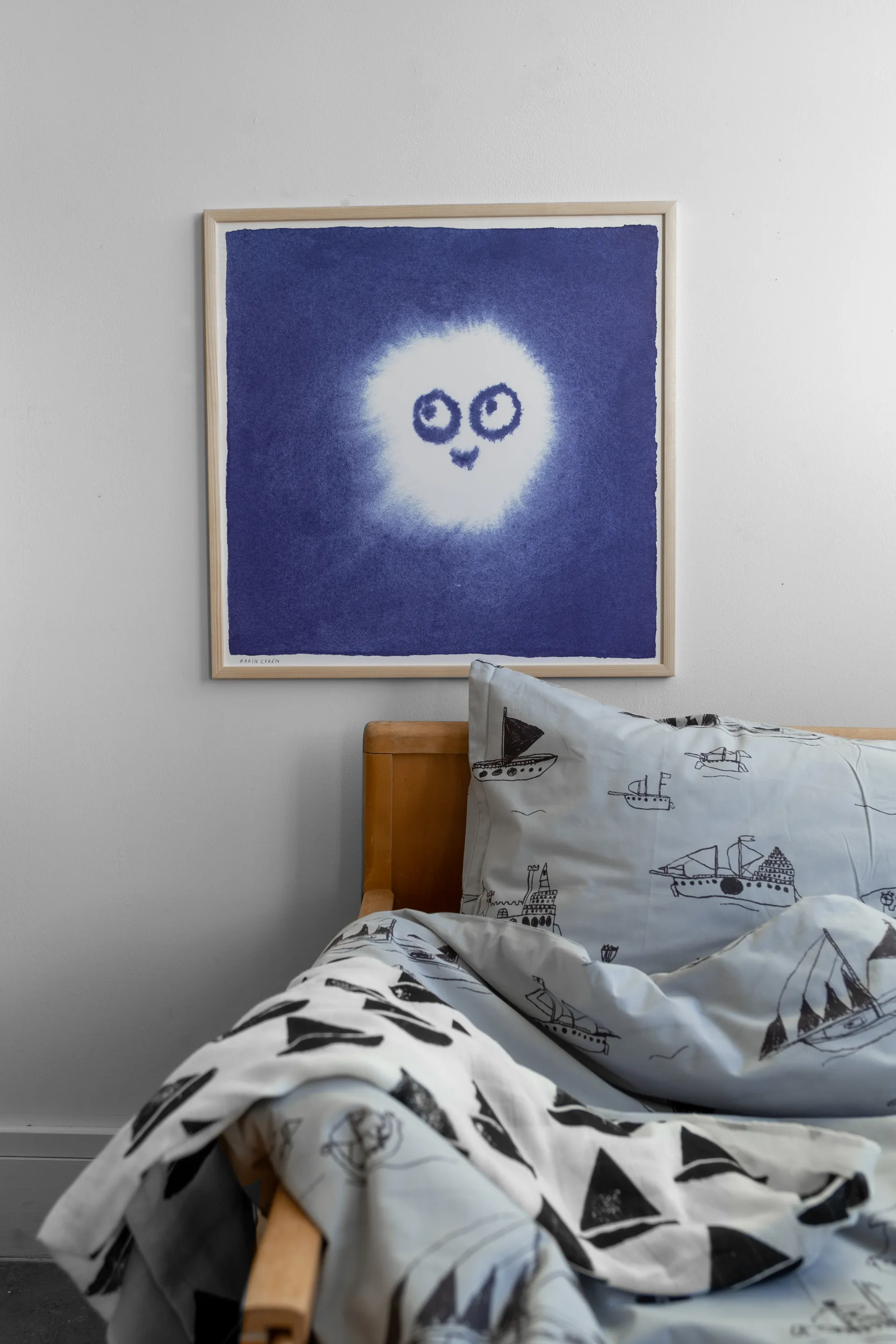 Póster Tufs 50x50 cm, Blue-white Fine Little Day