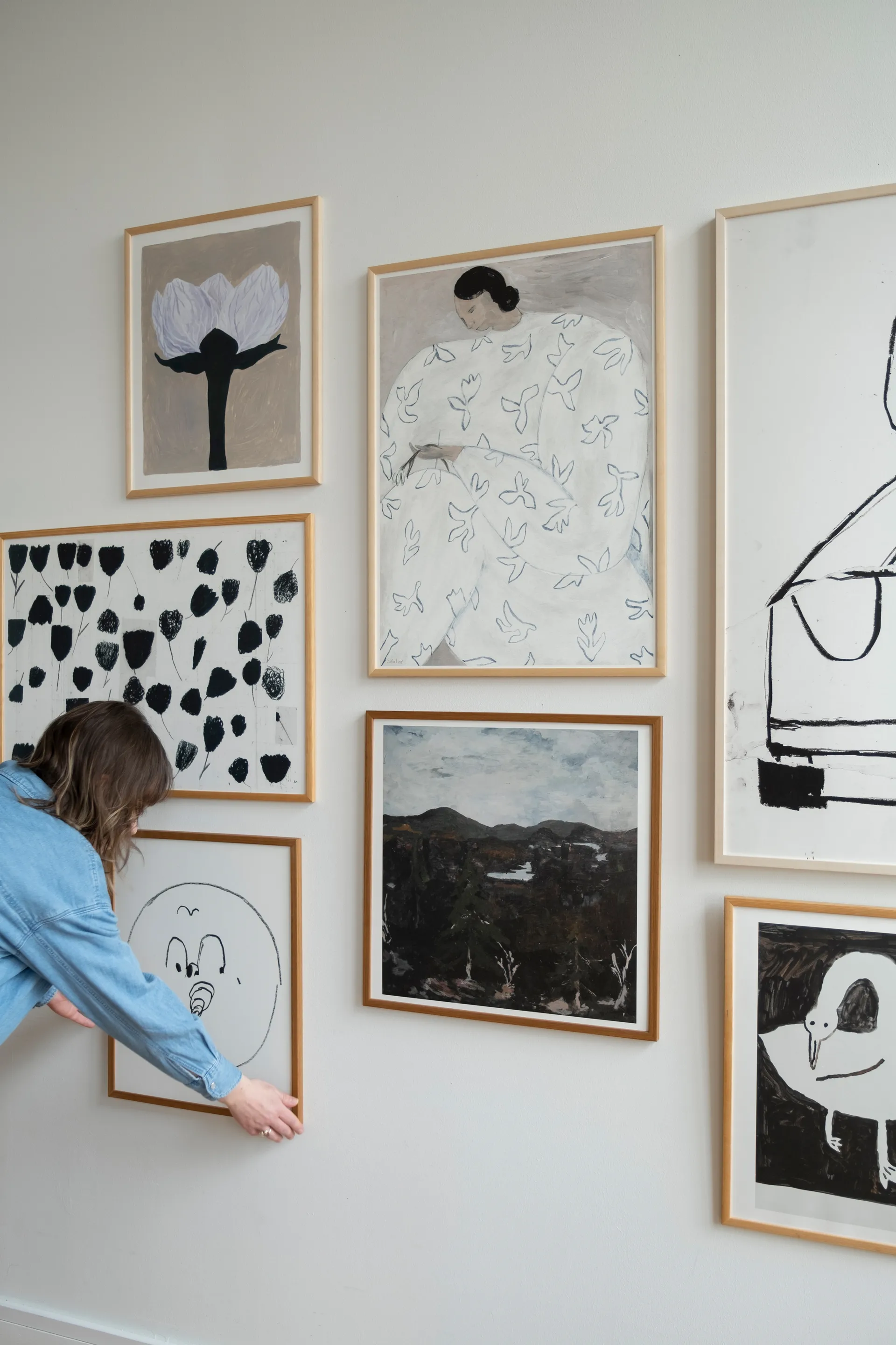 Póster White Flower 50x70 cm, nude Fine Little Day