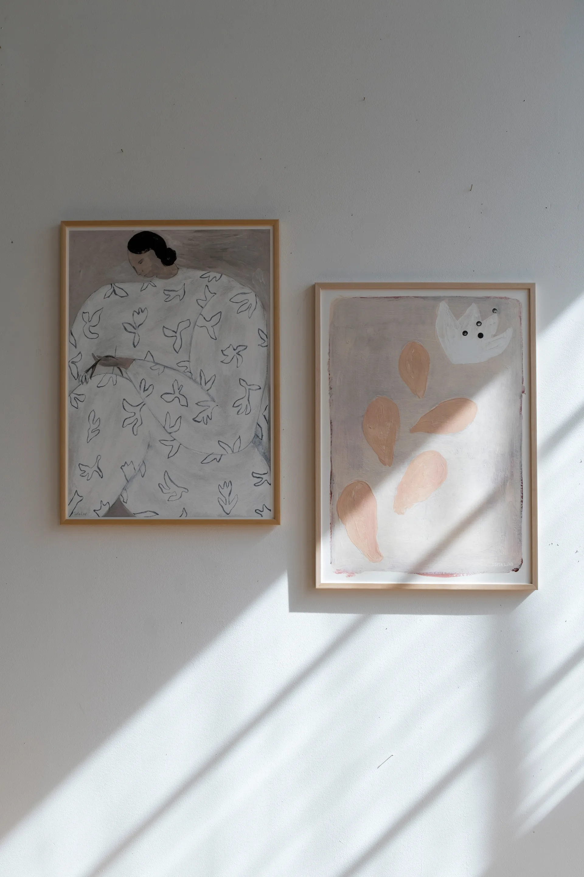 Póster White Flower 50x70 cm, nude Fine Little Day