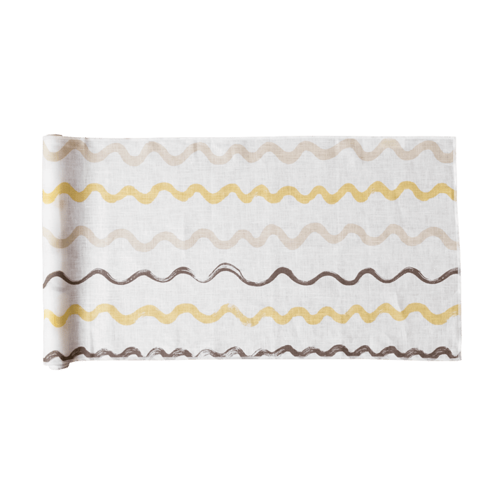 Reig corre-mesa 45x150 cm - Branco-amarelo - Fine Little Day