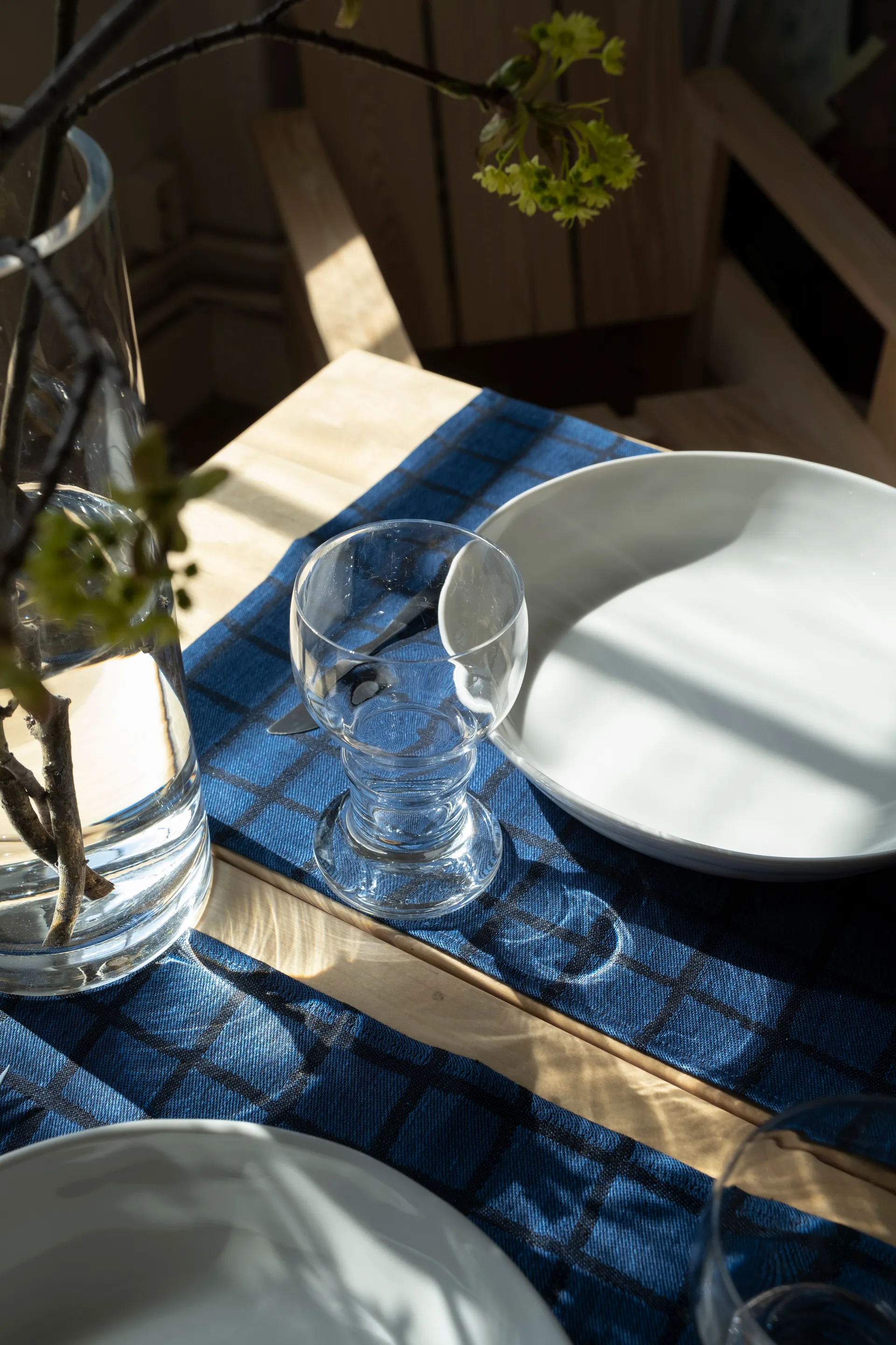 Rutig individual de mesa, Azul-preto Fine Little Day