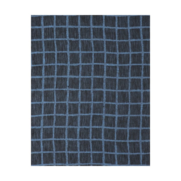Rutig jacquard-woven toalha de mesa 147x250 cm - Azul-preto - Fine Little Day