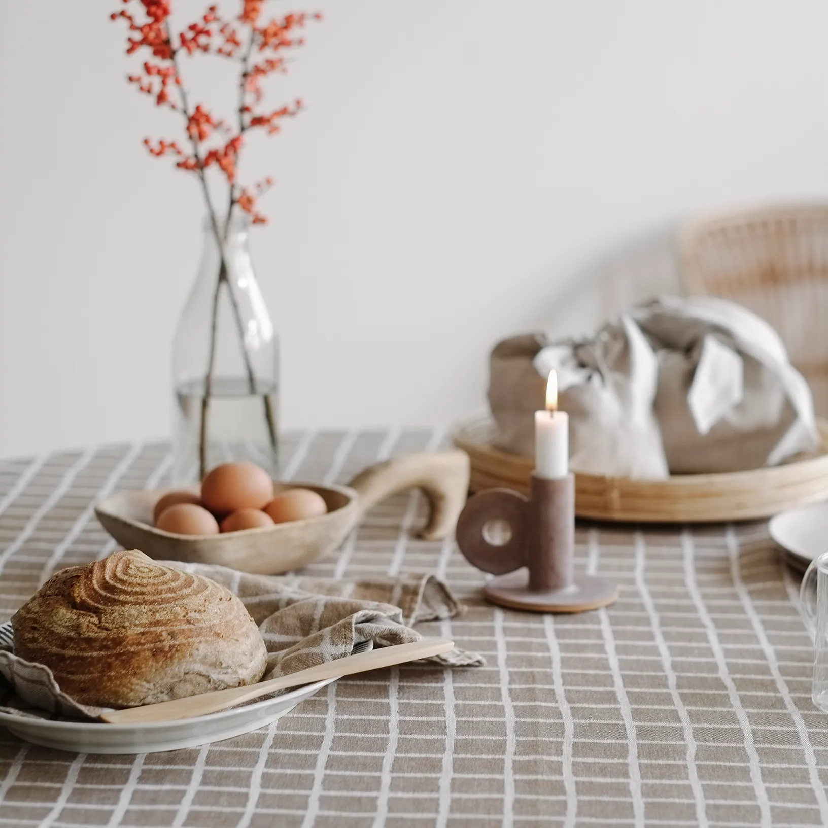 Rutig jacquard-woven toalha de mesa 147x250 cm,  Fine Little Day
