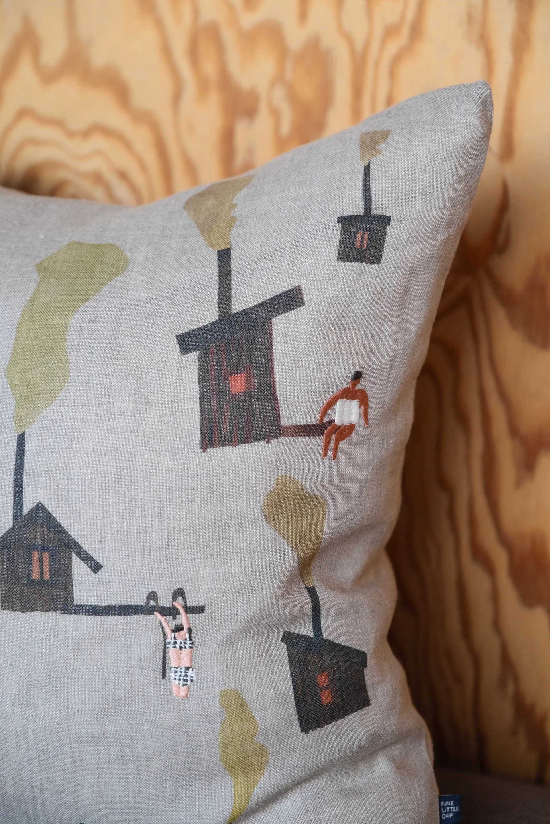 Sauna fronha 45x45 cm, Bege Fine Little Day