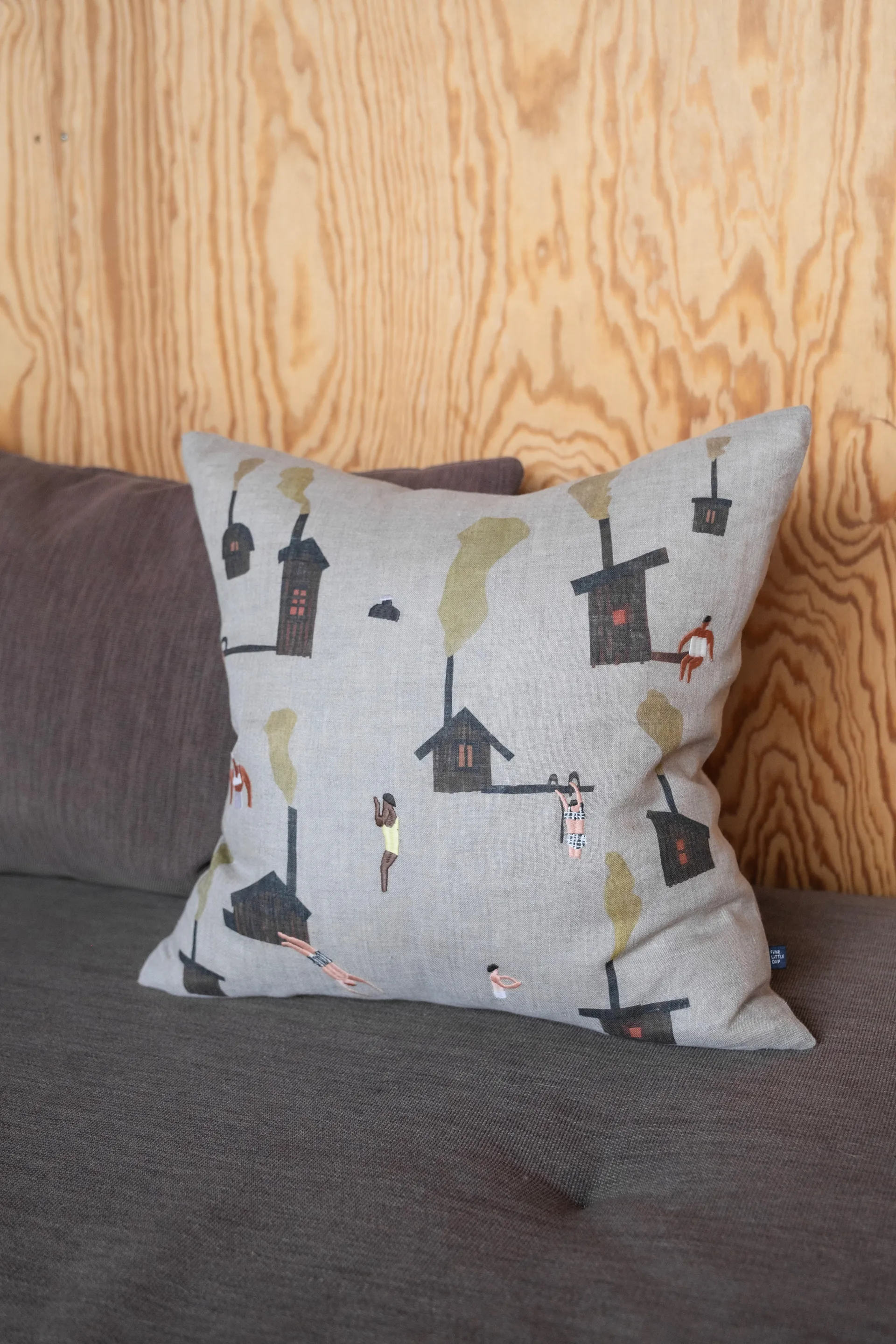 Sauna fronha 45x45 cm, Bege Fine Little Day