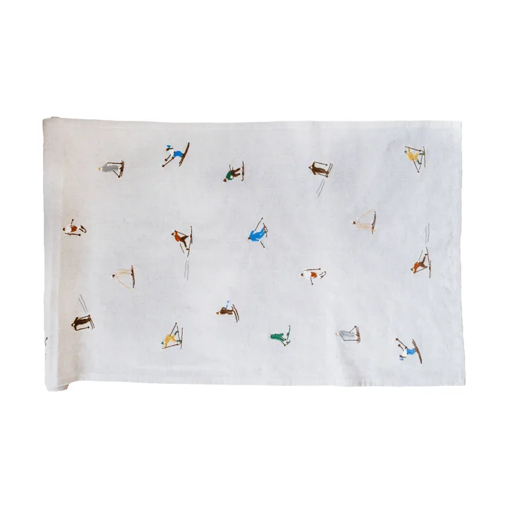Skiers caminho de mesa - Natural, 45x150 cm - Fine Little Day