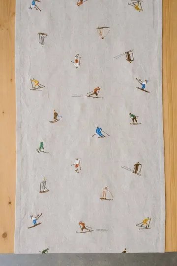Skiers caminho de mesa - Natural, 45x150 cm - Fine Little Day