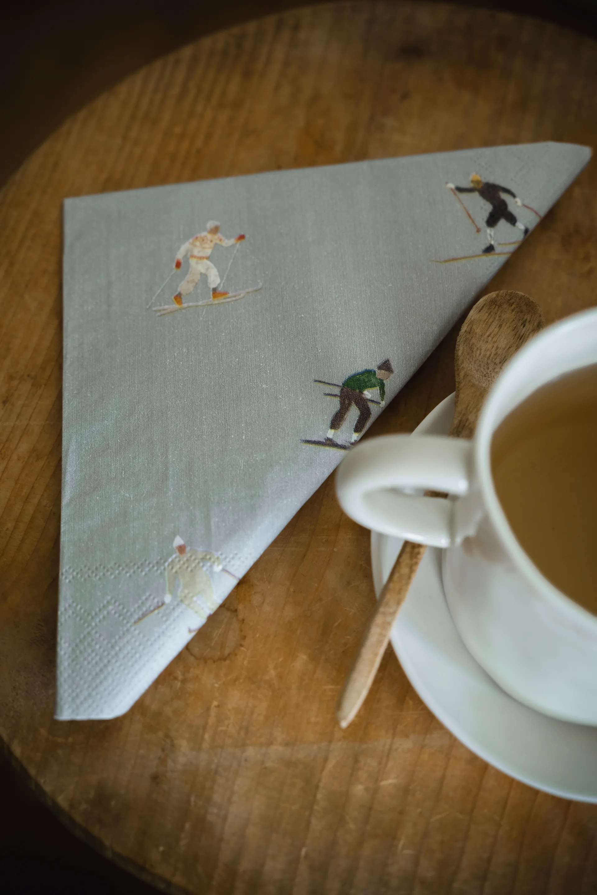 Skiers guardanapo 25 un., Cinza Fine Little Day