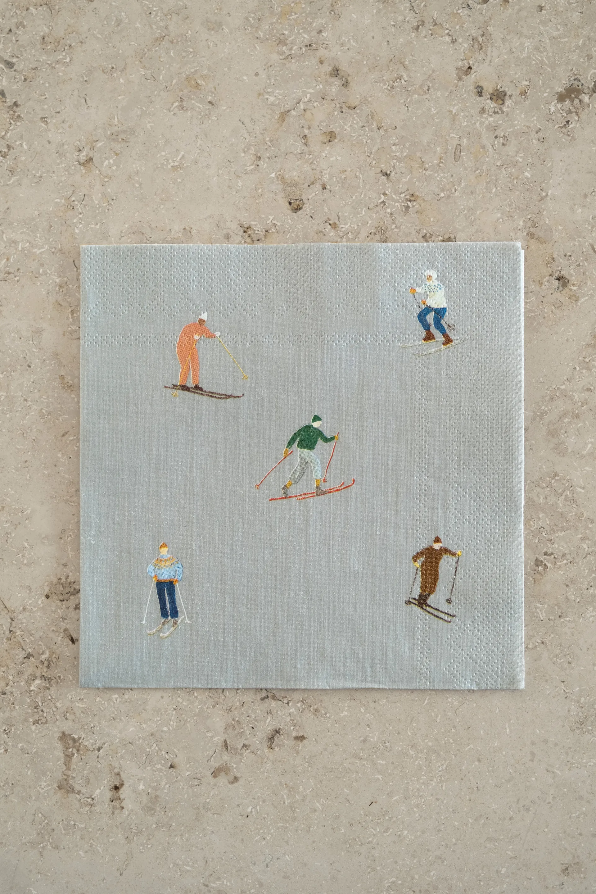 Skiers guardanapo 25 un., Cinza Fine Little Day