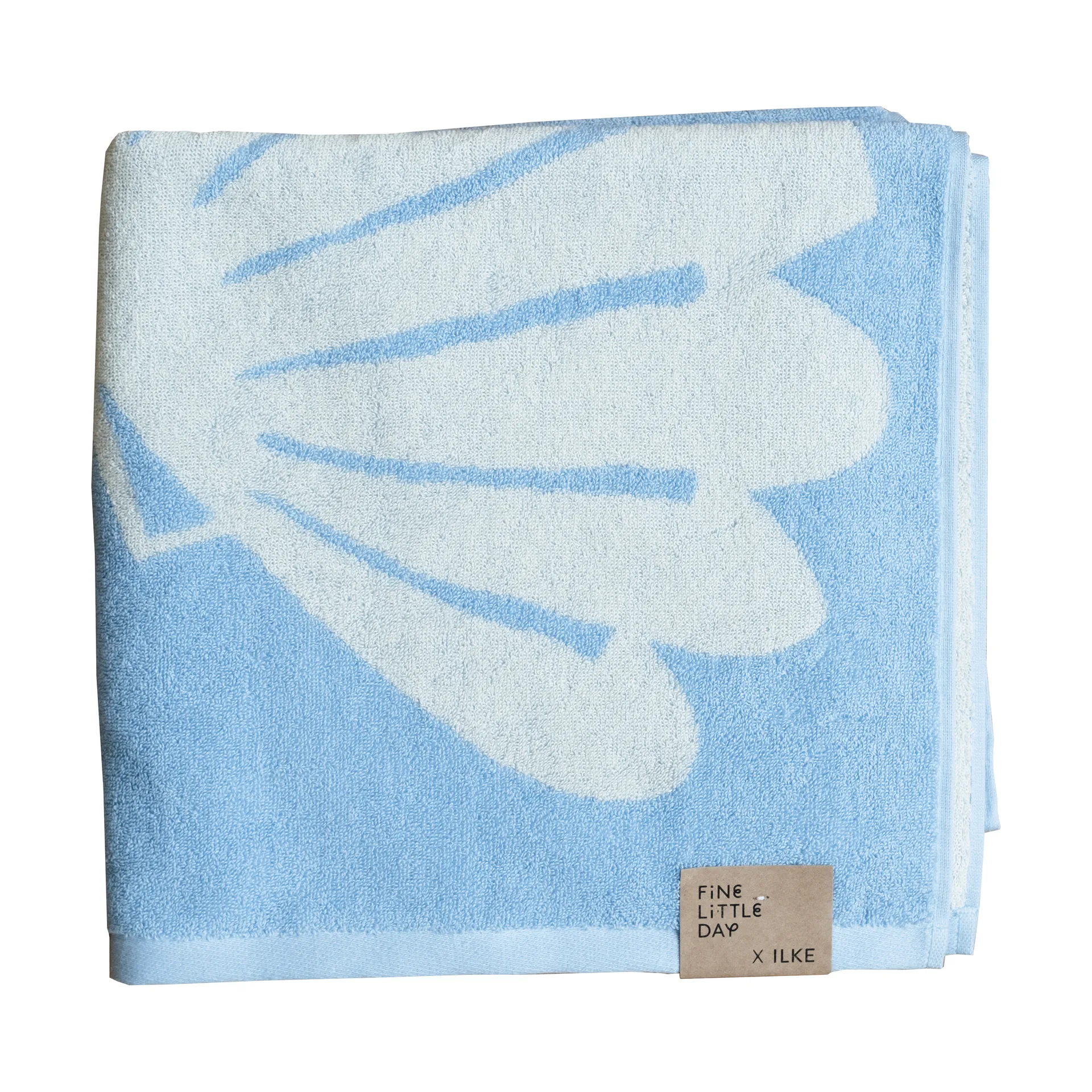Snäcka toalha de banho 70x140 cm, Azul Fine Little Day