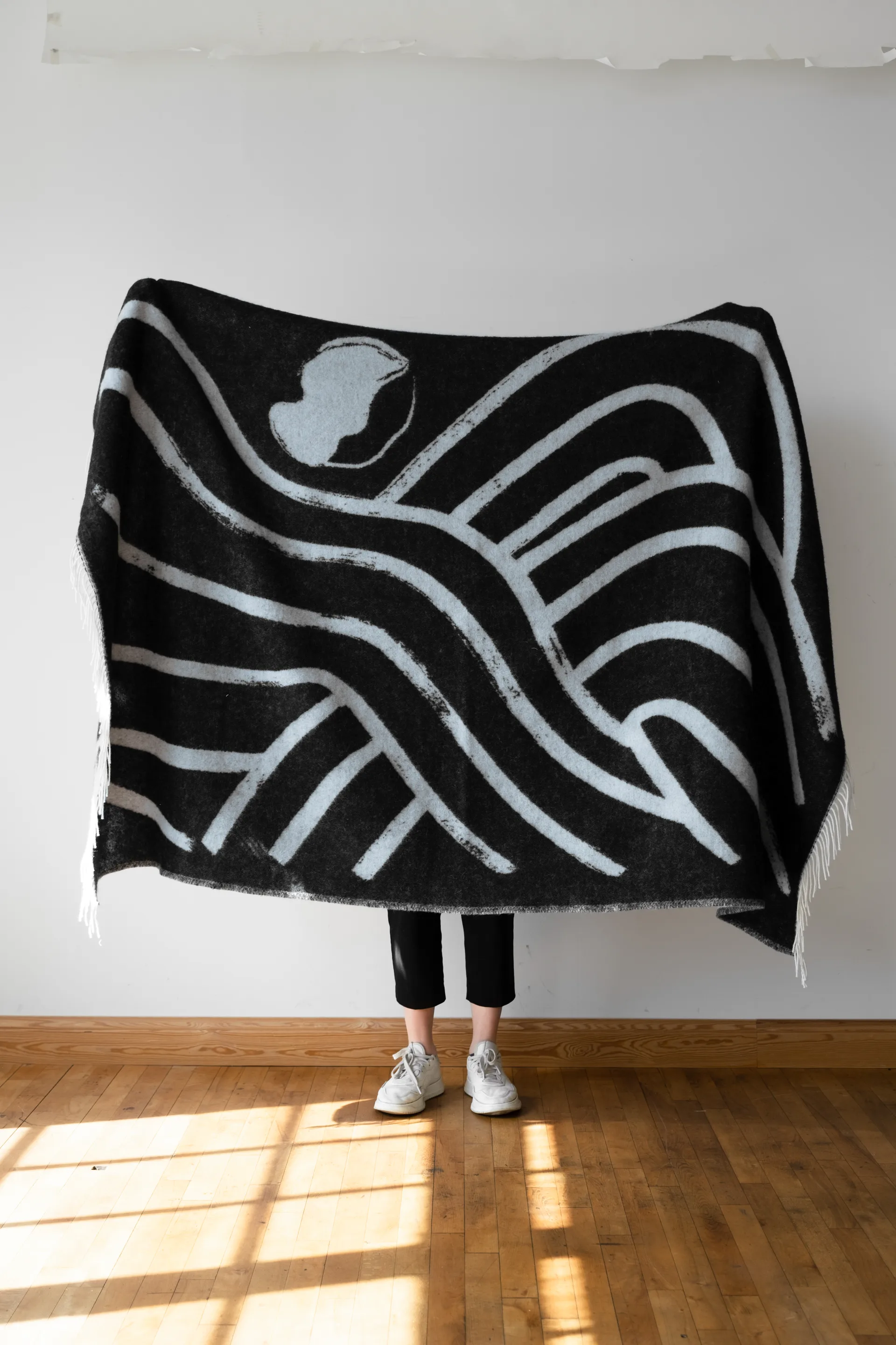 Sofia Lind manta de lã 130x190 cm, Dove grey Fine Little Day