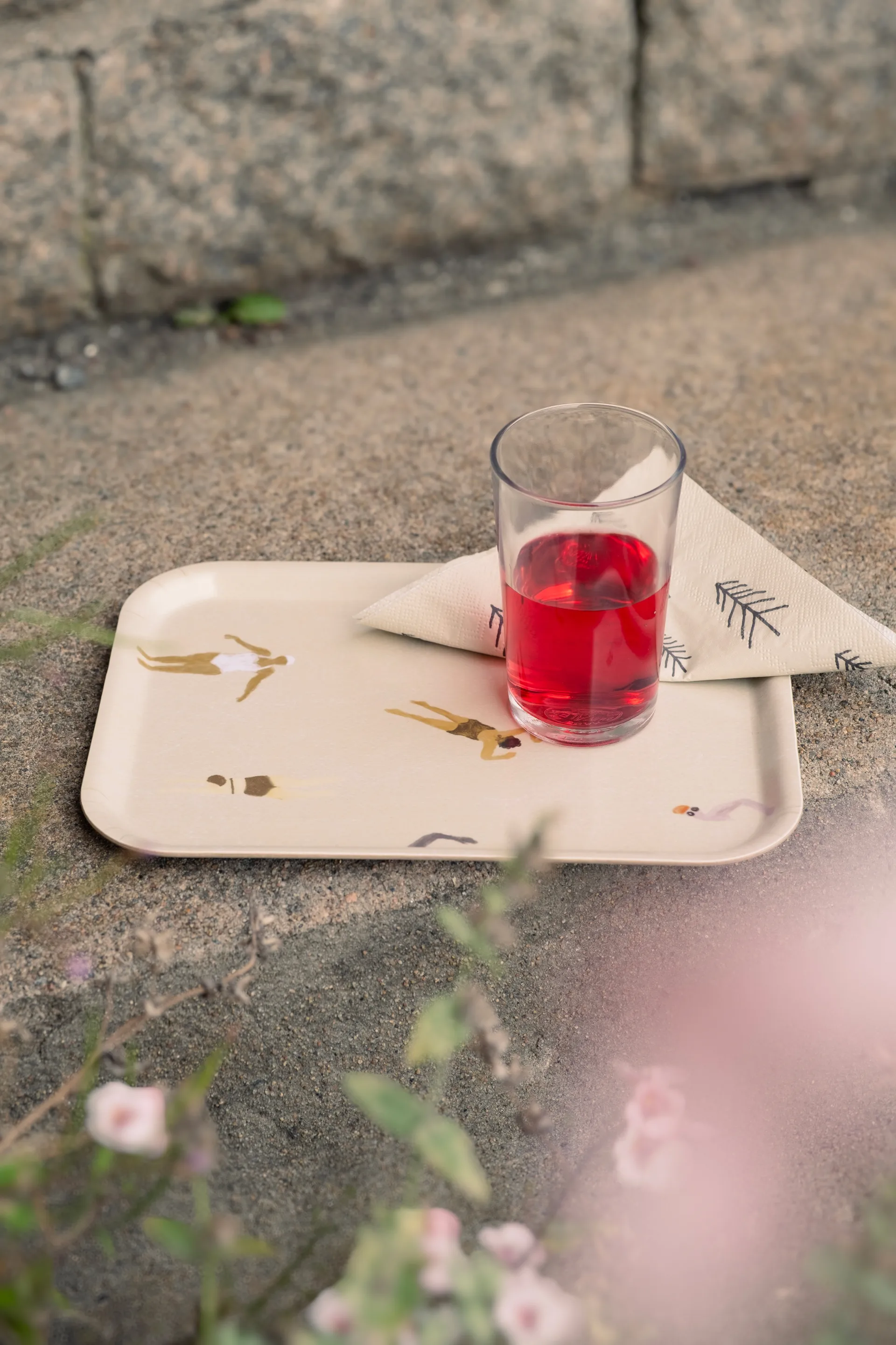 Swimmers tabuleiro 20x27 cm, Bege Fine Little Day