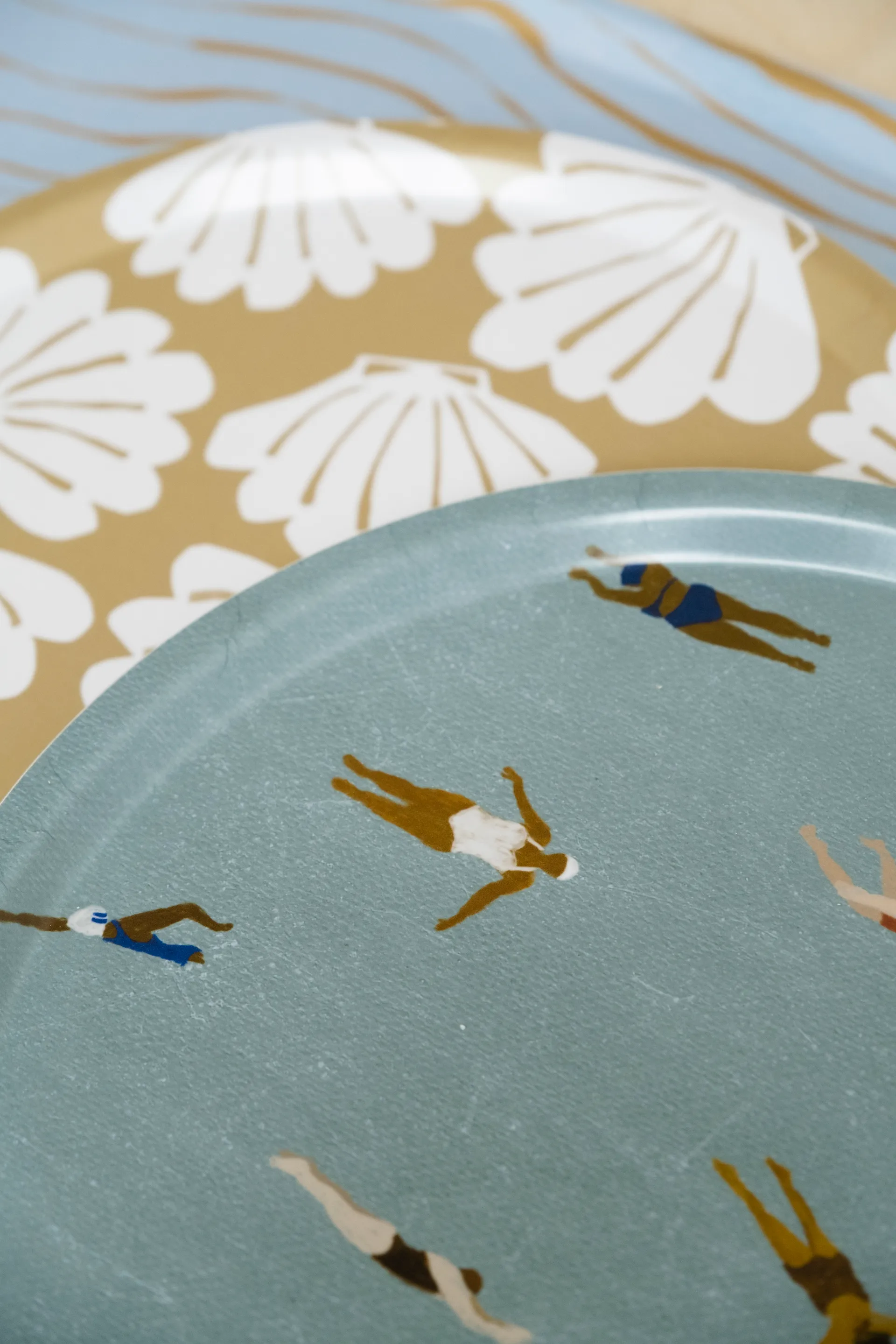 Swimmers tabuleiro Ø38 cm, Bege Fine Little Day