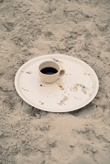 Swimmers tabuleiro Ø38 cm - Bege - Fine Little Day