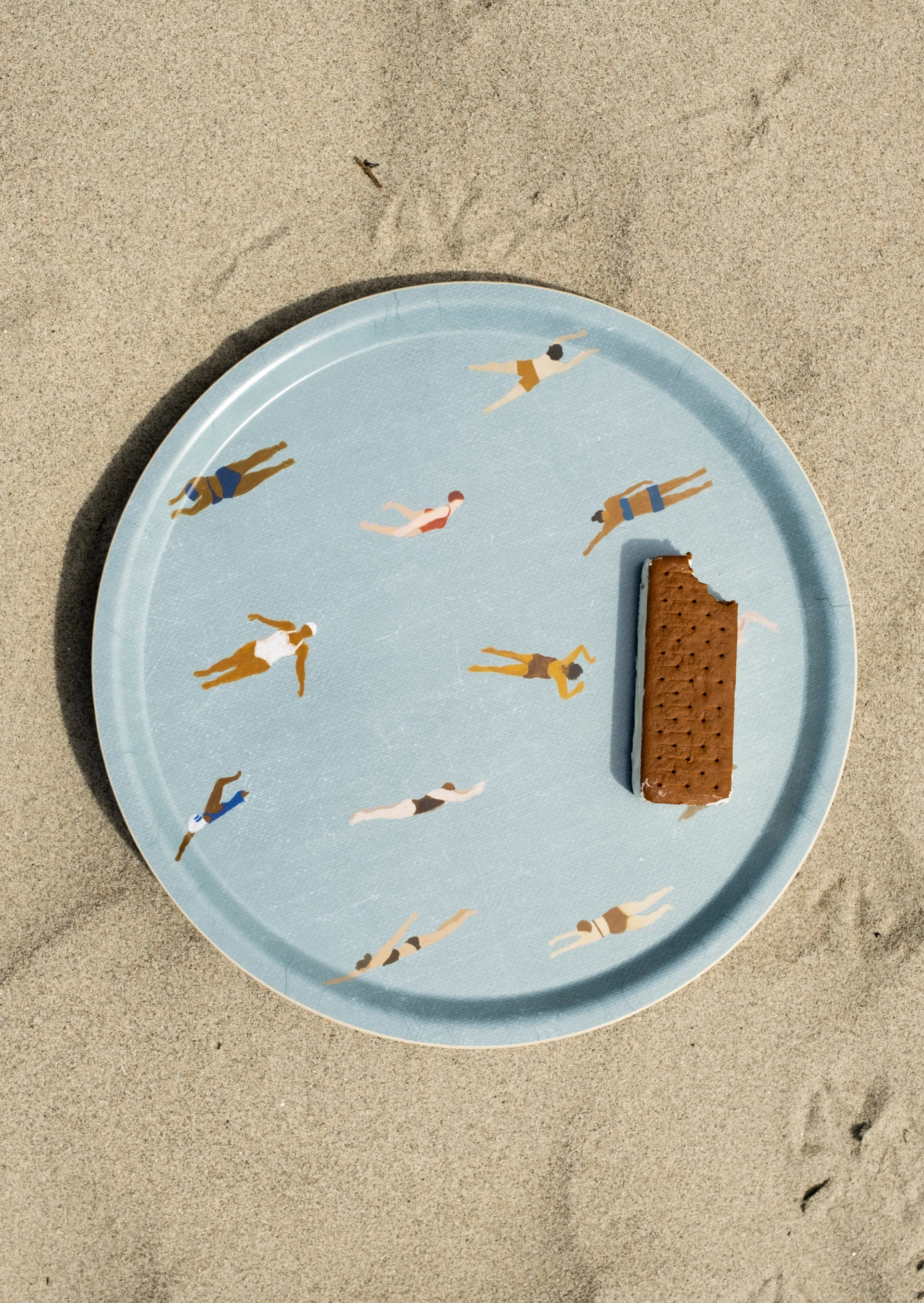 Swimmers tabuleiro Ø38 cm, Bege Fine Little Day