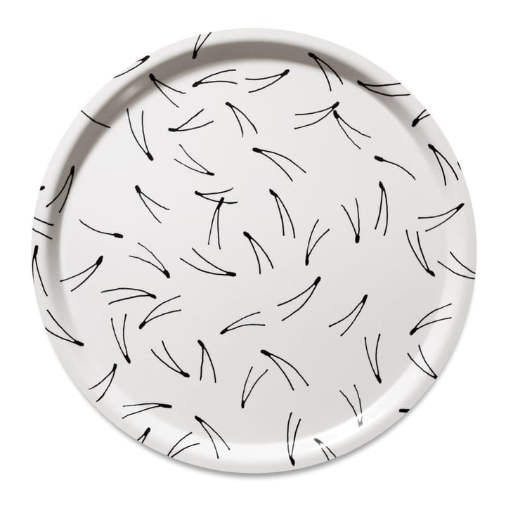 Tabuleiro Barr Ø38 cm, preto e branco Fine Little Day