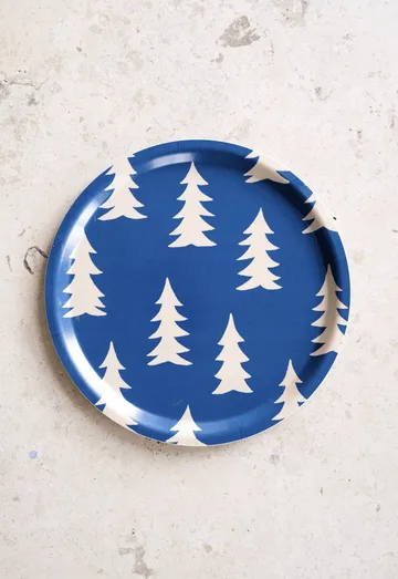 Tabuleiro Gran - Azul-natural, Ø31 cm - Fine Little Day