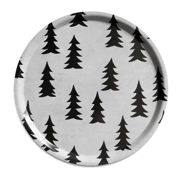Tabuleiro Gran - branco-preto, Ø38 cm - Fine Little Day