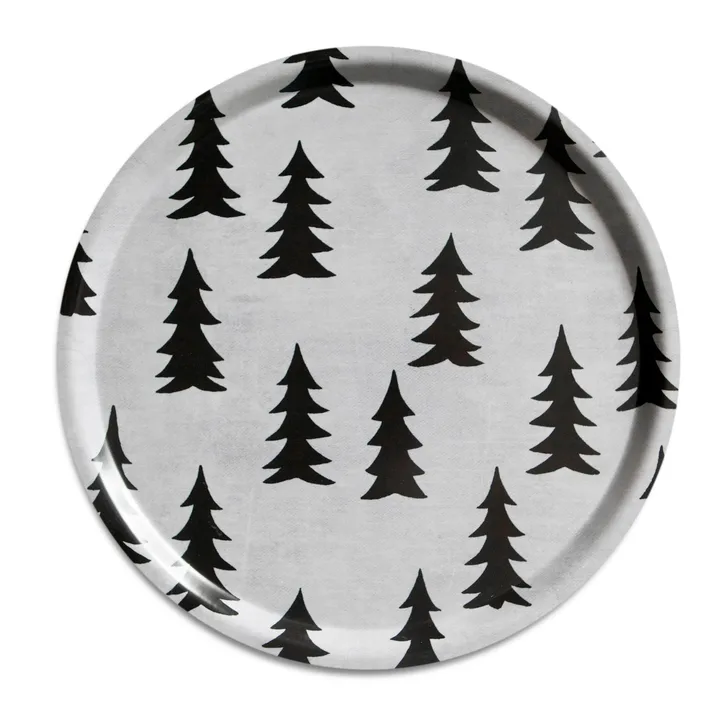 Tabuleiro Gran - branco-preto, Ø38 cm - Fine Little Day
