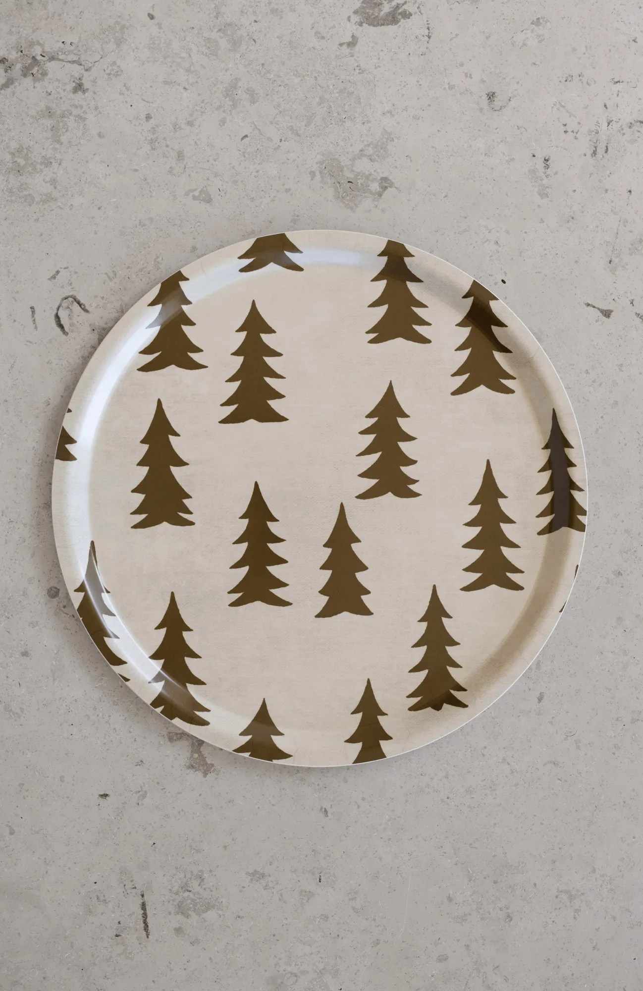 Tabuleiro Gran, Castanho, Ø38 cm Fine Little Day