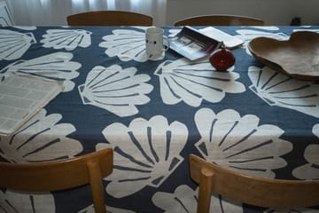 Toalha de mesa em linho Shell 149x149 cm - Azul - Fine Little Day