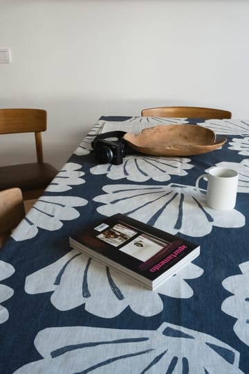 Toalha de mesa em linho Shell 149x250 cm - Azul - Fine Little Day